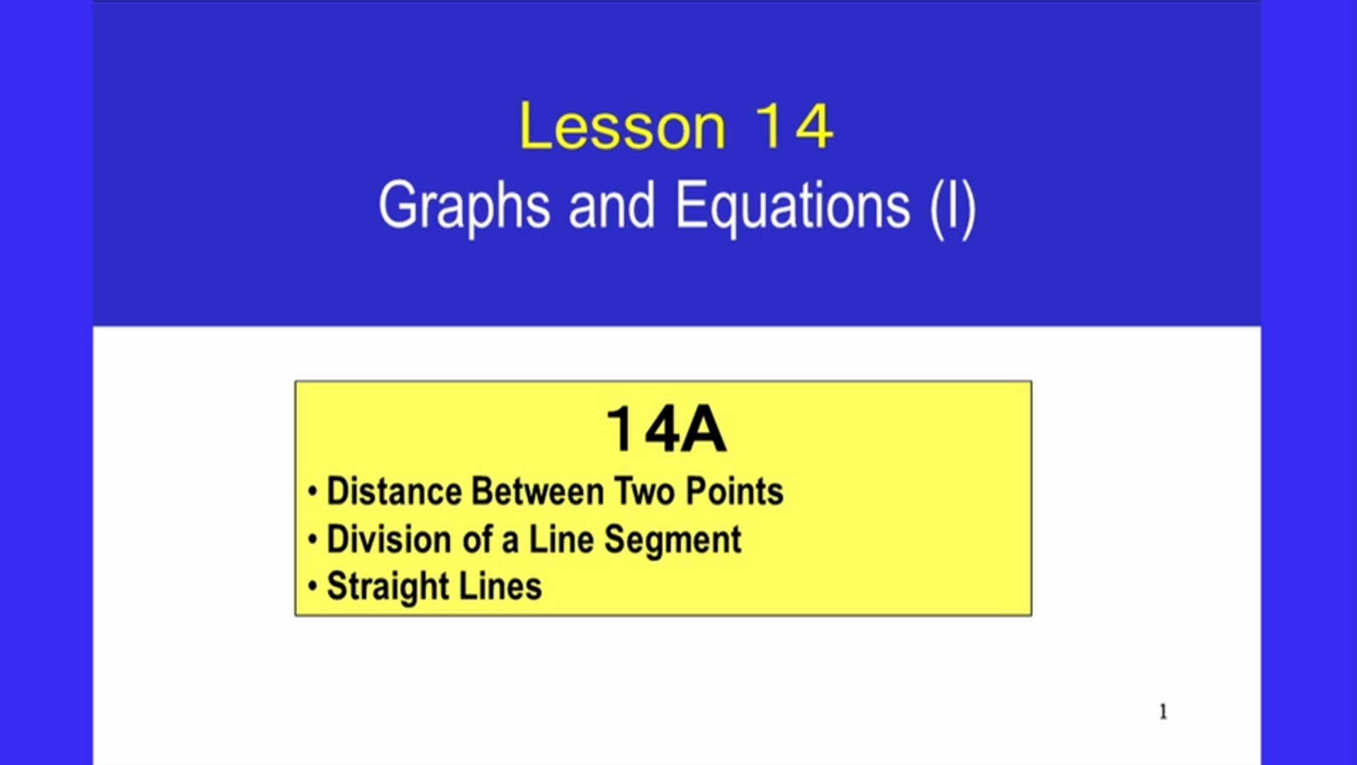 1-14_Graphs and Equations (I)