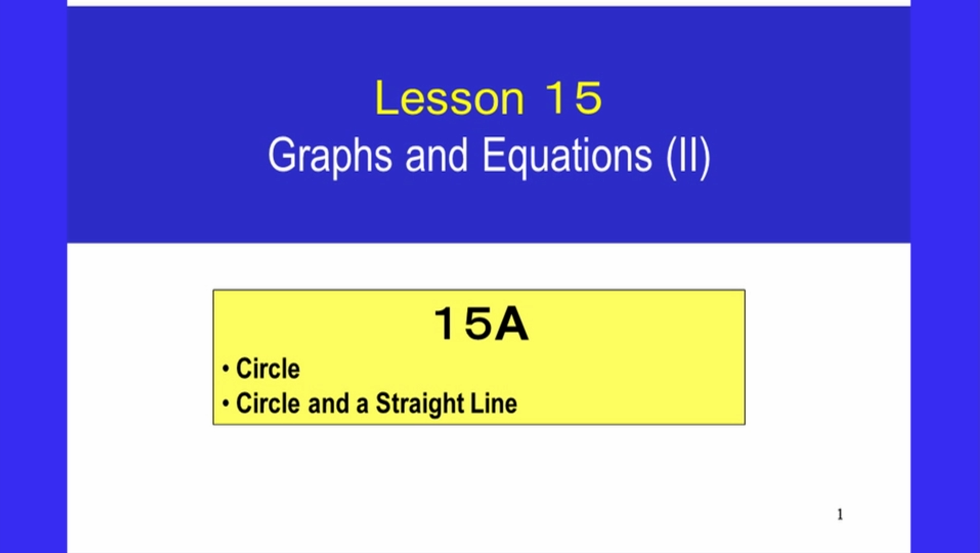 1-15_Graphs and Equations (II)